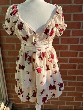 Cream floral sundress